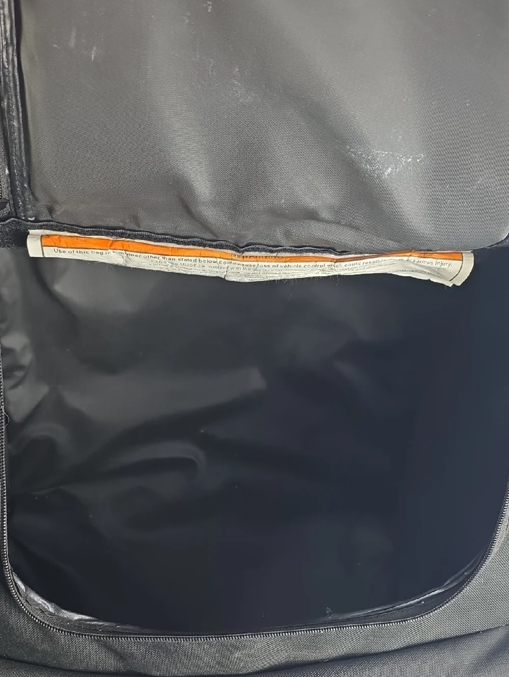 Harley Davidson By SAC‎ Sissy Bar Backrest Black Canvas Duffle Bag.
